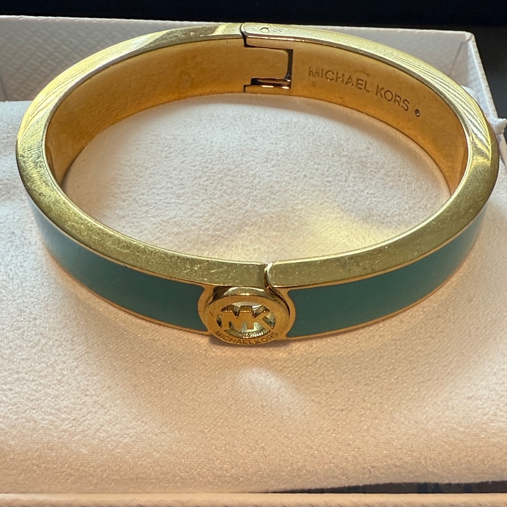 Michael Kors Gold and Teal Bracelet